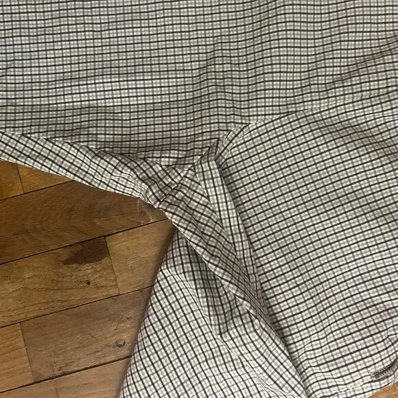 Brown plaid checked work pants - Picture 5 of 7